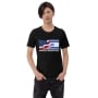 Americans Stand with Israel Gradient Flags - Unisex T-Shirt - 2