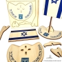Wooden Israeli Flag Stand - DIY Puzzle - 7