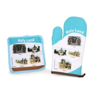 Pot Holder and Oven Mitt Set – Holy Land